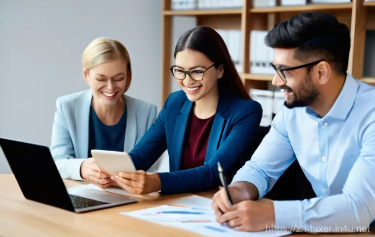 세무사 관련 온라인 강의 비교 - **Prompt:** A charismatic and knowledgeable female online instructor, dressed in a professional blaz...