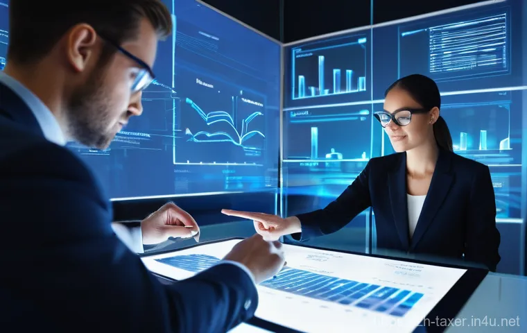 세무사와 기업 구조조정 - **Prompt 2: The Guiding Light of the Tax Accountant**
    A highly detailed illustration of a sophis...