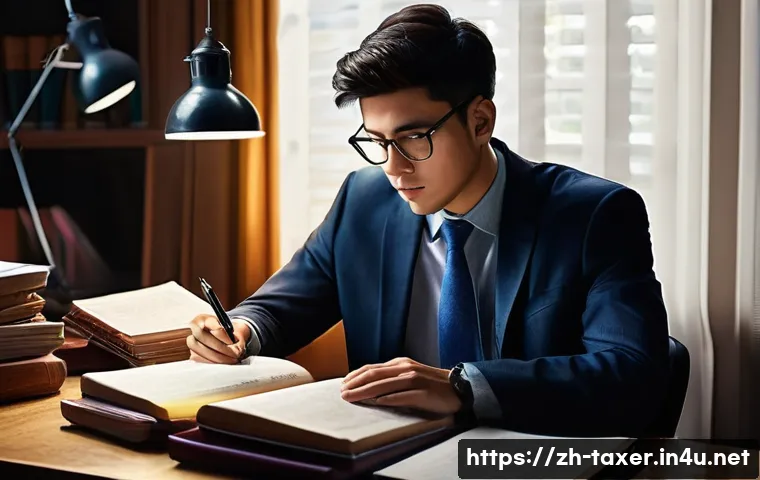 세무사 시험 난이도 - **Prompt 1: The Marathon Study Session**
    "A young adult, either male or female, in their late tw...