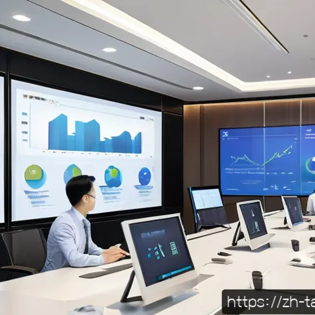 세무사와 정부 세금 감면 정책 활용 - A modern Chinese high-tech company office scene, showcasing diverse professionals in business attire...