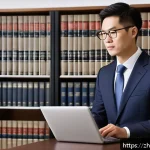 세무사와 윤리적 딜레마 - A professional tax advisor in a modern office setting, thoughtfully balancing legal documents and cl...