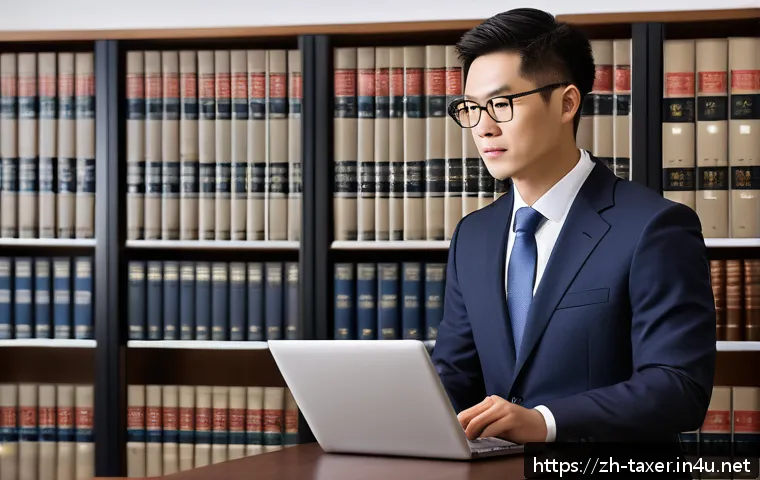 세무사와 윤리적 딜레마 - A professional tax advisor in a modern office setting, thoughtfully balancing legal documents and cl...